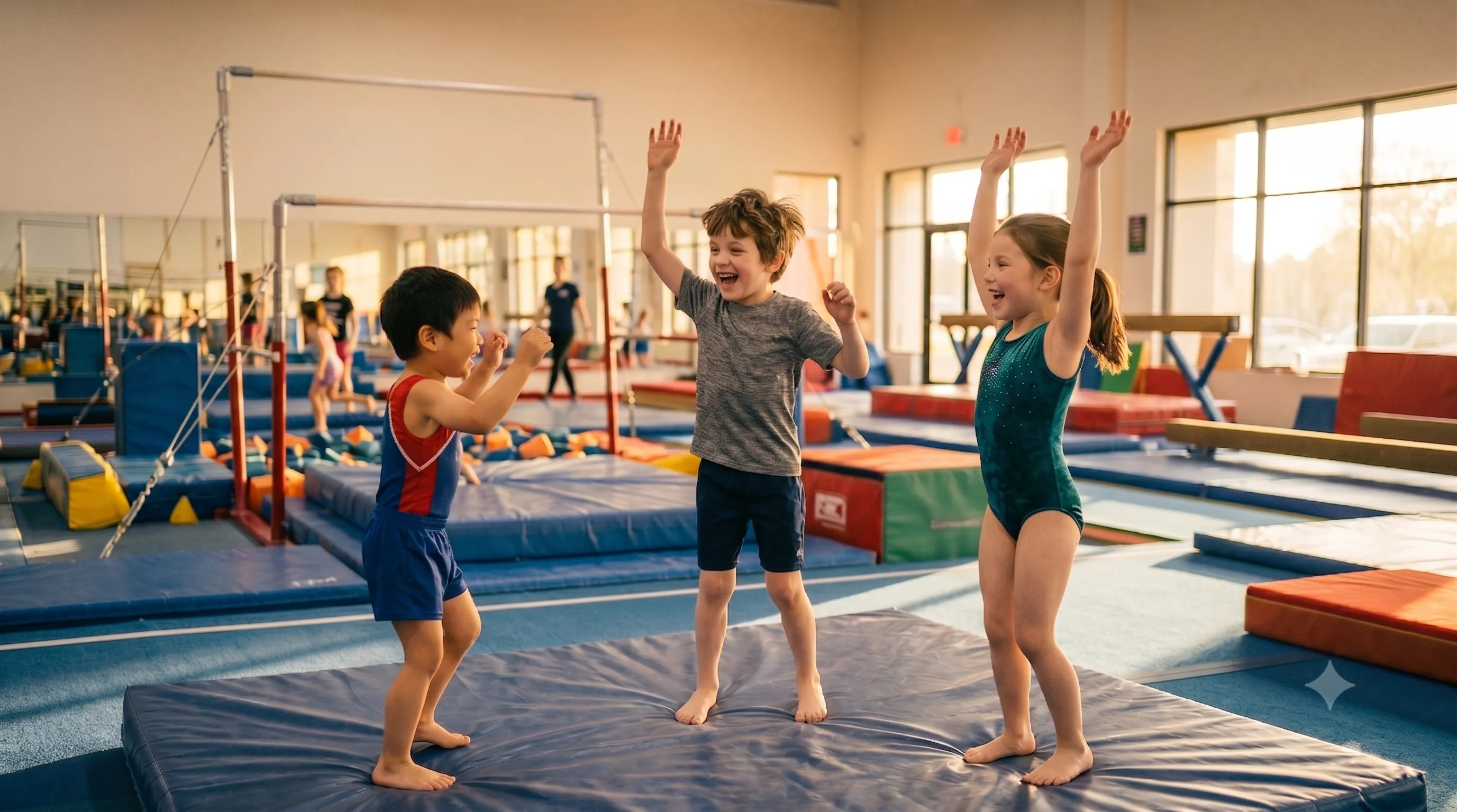 Group gymnastics class